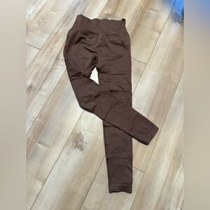 First Health Apparel High-Waisted Brown Leggings